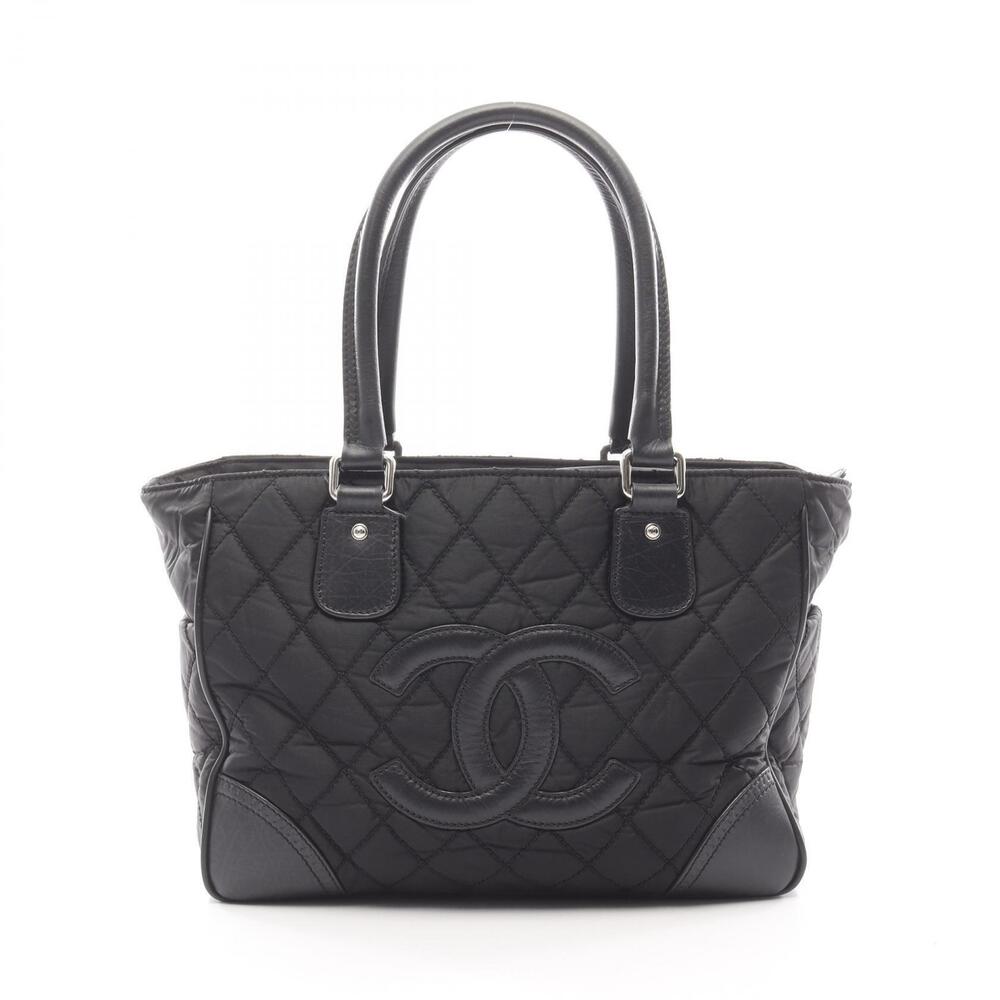 Chanel Paris York Tote Bag Leather Black